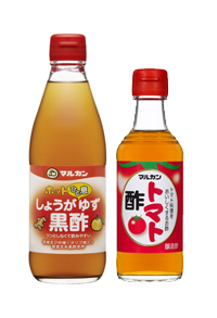 春の新商品「しょうがゆず黒酢」「トマト酢」通販販売開始しました。